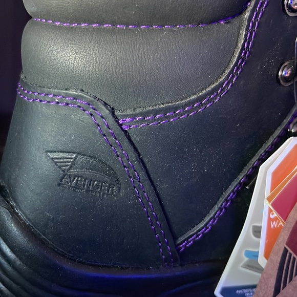 Avenger Steel Tote Boots ~ Purple 8 W - Picture 11 of 16